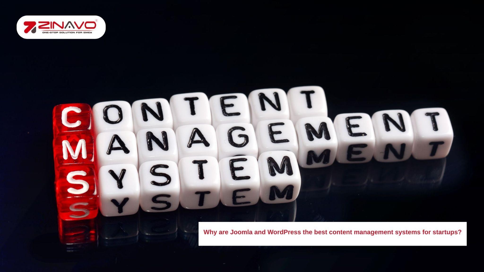 Why are Joomla and WordPress the best content management systems for startups?
